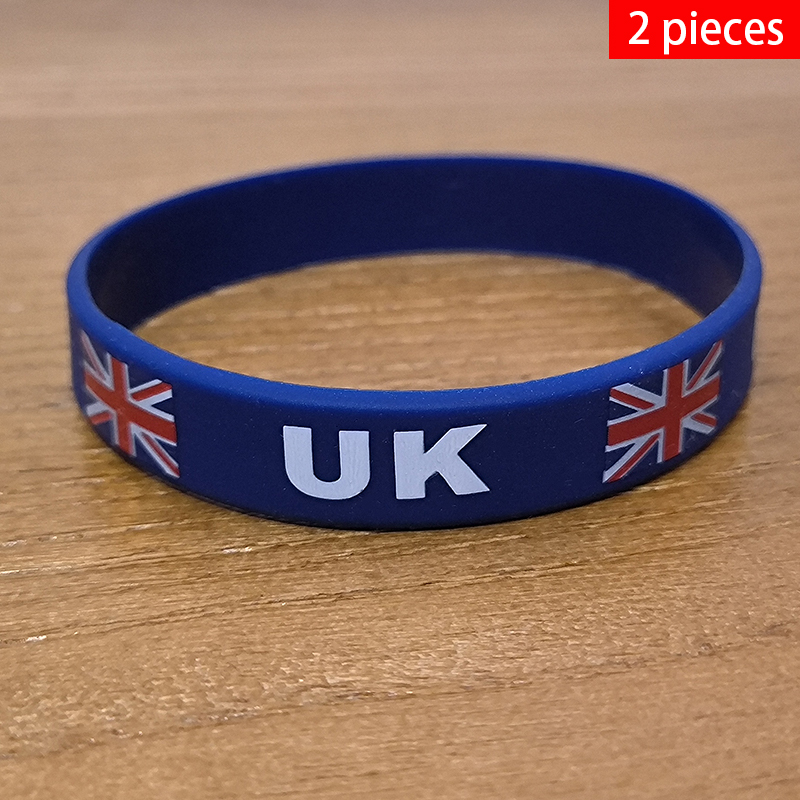 Women'S Accessories Uk - 2 Stuks Uk Nationale Vlag Polsbandjes