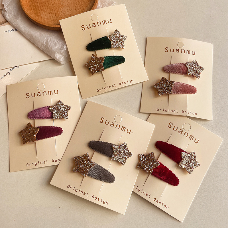 Women Accessories Dropshipping - 2 stks Nieuwe Stof Fluwelen Waterdruppel