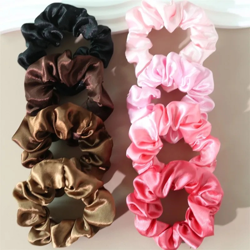 Scrunchie Satin Set - Haar scrunchies, haarbandjes, scrunchies, touwtjes, paardenstaarthouders