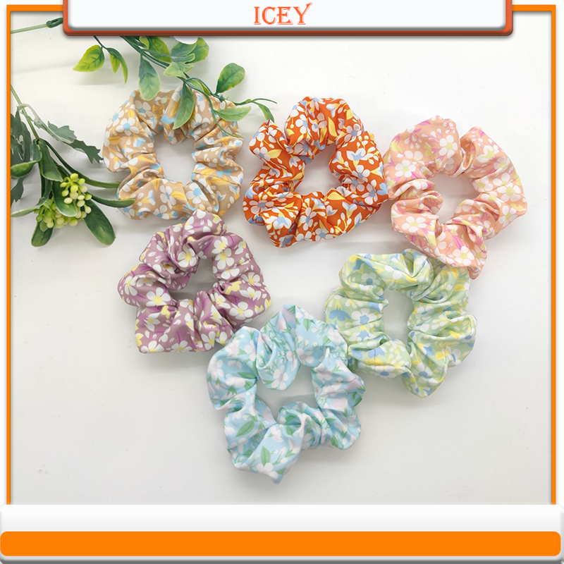 Scrunchie Satin Set - 1 Stuk Bloemen Scrunchie Intestinale Ring