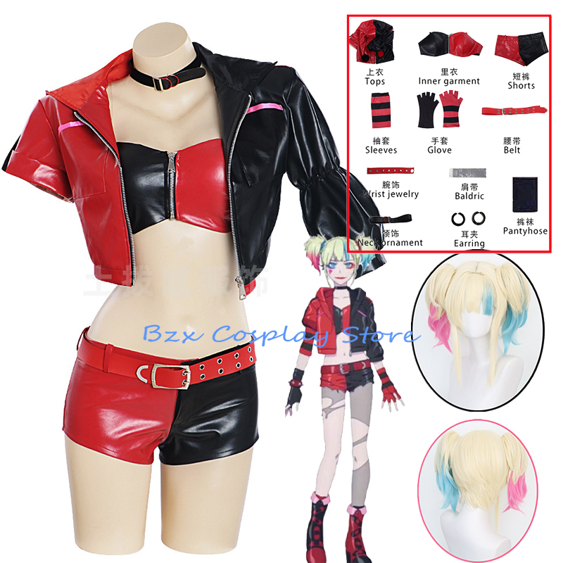 Women'S Harley Quinn Accessories - Film Joke Harley Cosplay Anime Another