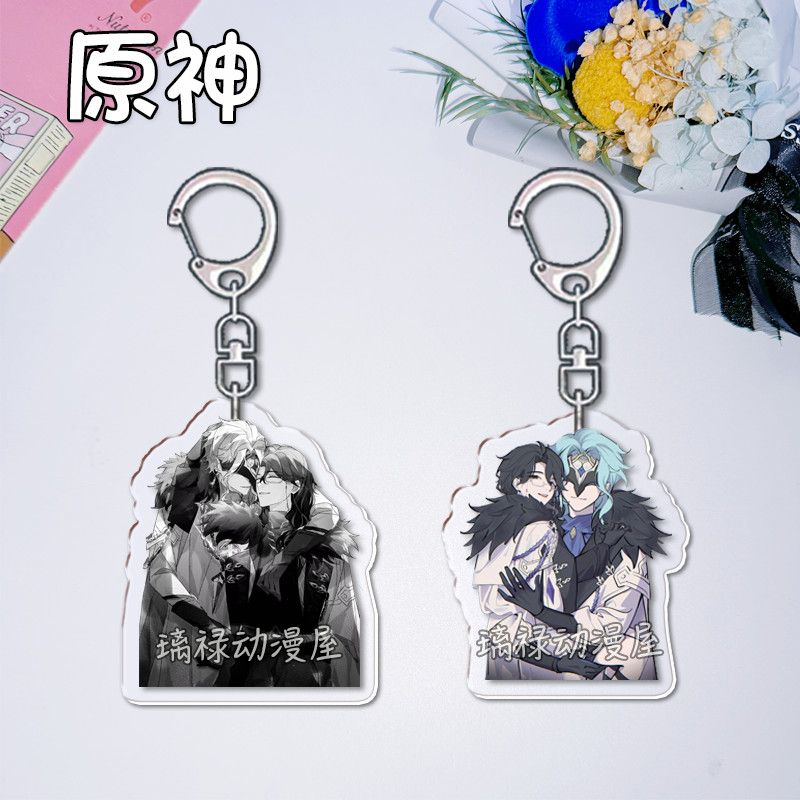Women Accessories Jewelry - 2 stuks Genshin Impact sleutelhangers voor
