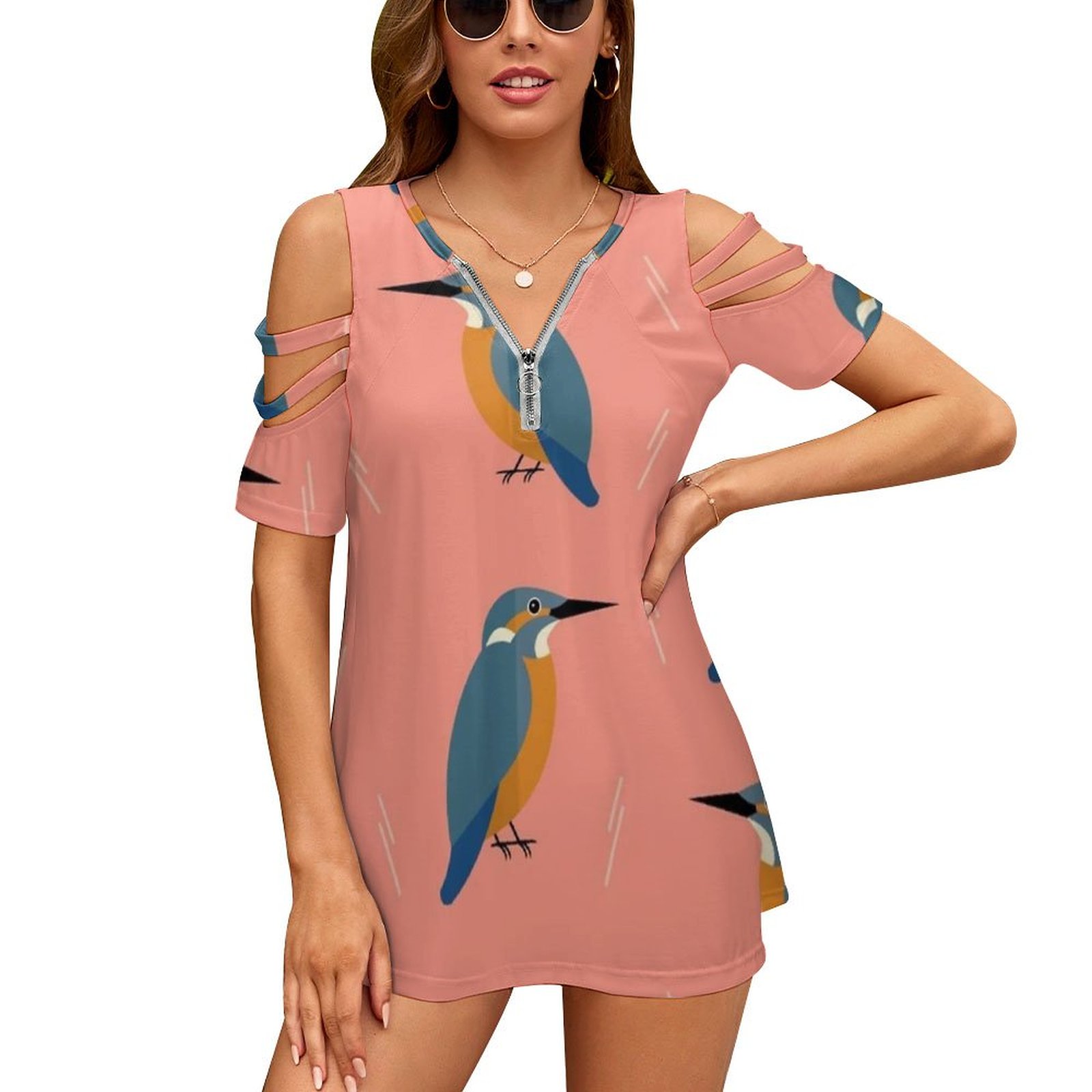 Women Accessories Vector - Kingfishers Everywhere Nieuwe Mode Zip Off
