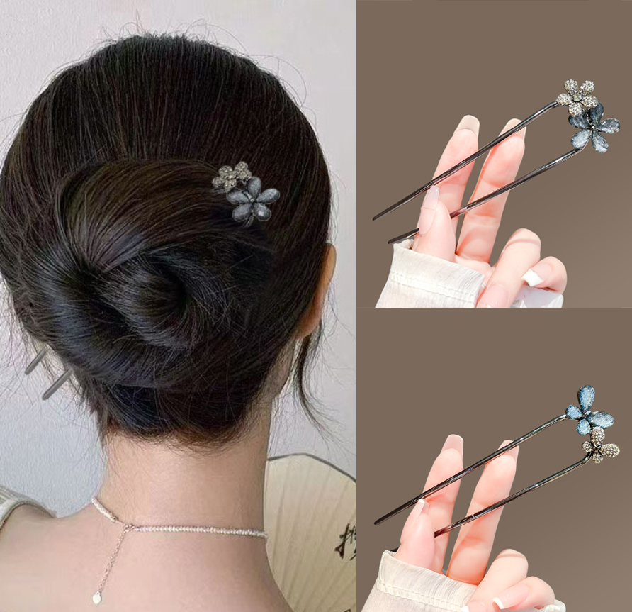 Women Knight Accessories - Vintage bloemen vlinder haarstokje voor dames