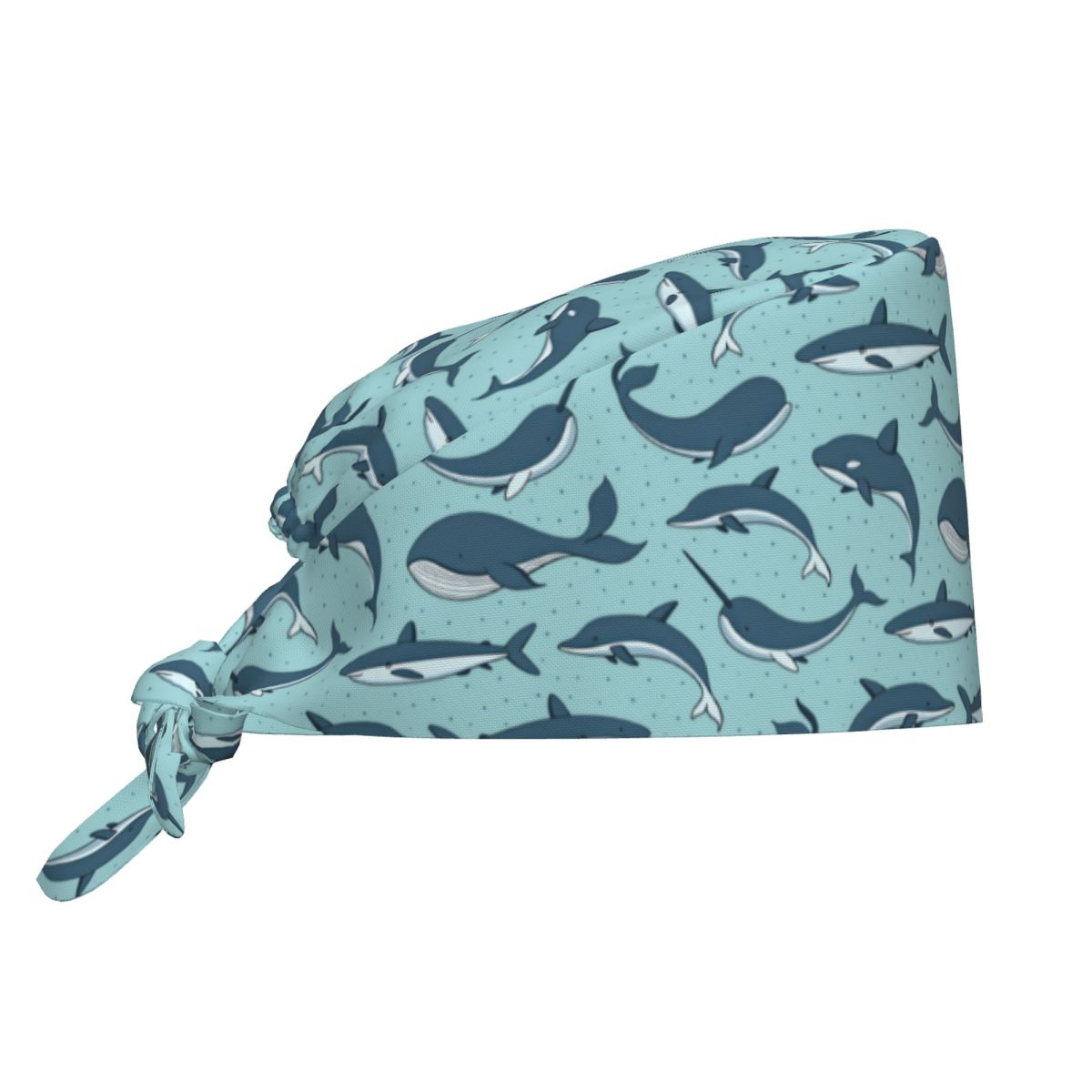 Women Accessories Vector - Verpleegstersmuts Vector Naadloos Patroon Met Walvishaai