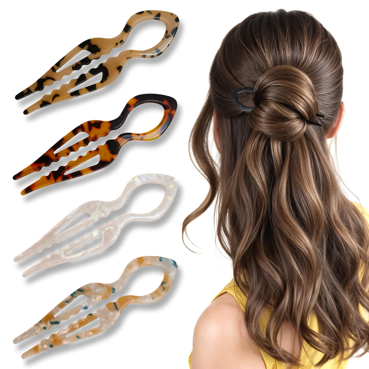 U-vormige Haar Stokken Schildp - Women Knight Accessories recensie en prijs