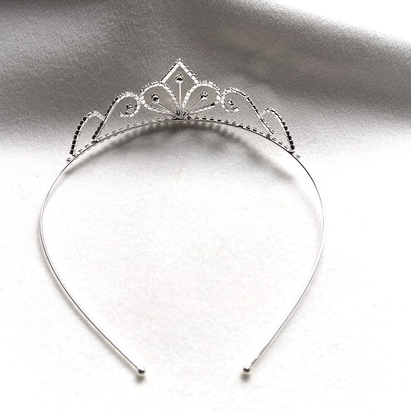 Zilverkleurige strass bruidskr - Women Knight Accessories recensie en prijs