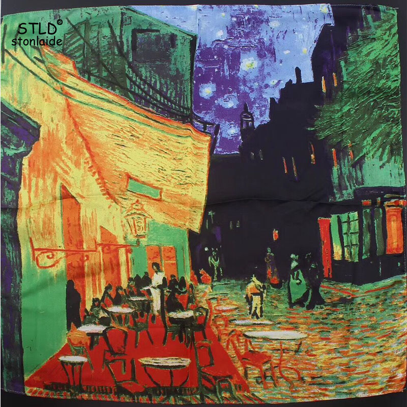 55X55Cm Eruo Van Gogh Olieverf - Silk Scarf Square recensie en prijs