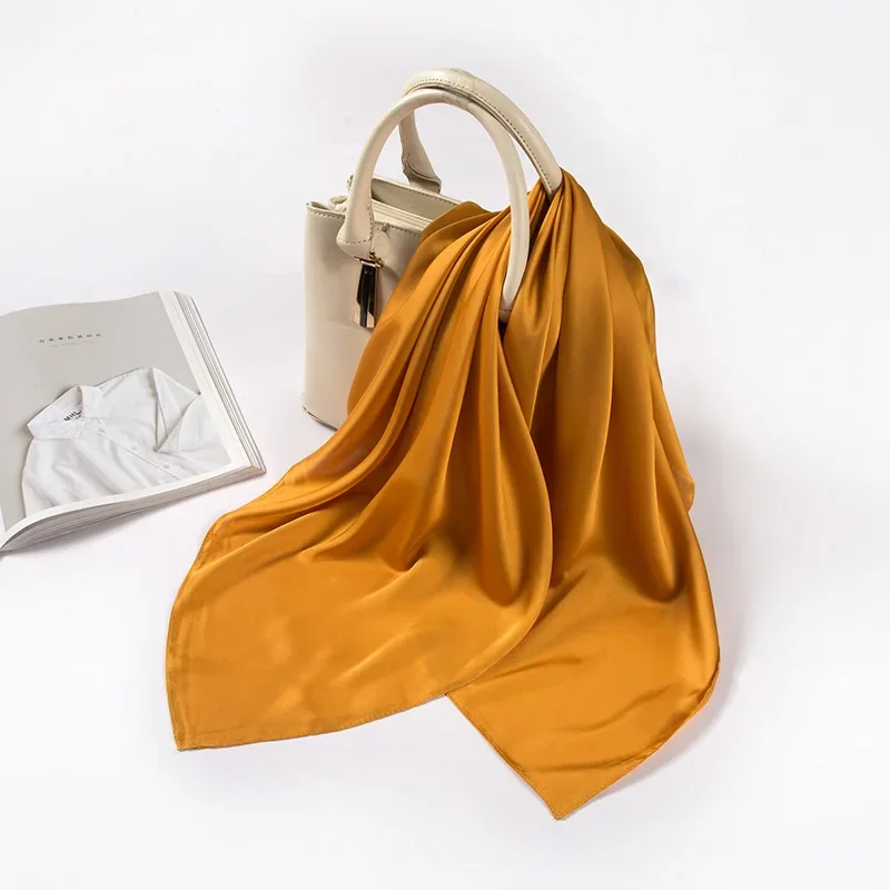 Satijnen sjaal dames 70cm effe - Silk Scarf Square recensie en prijs