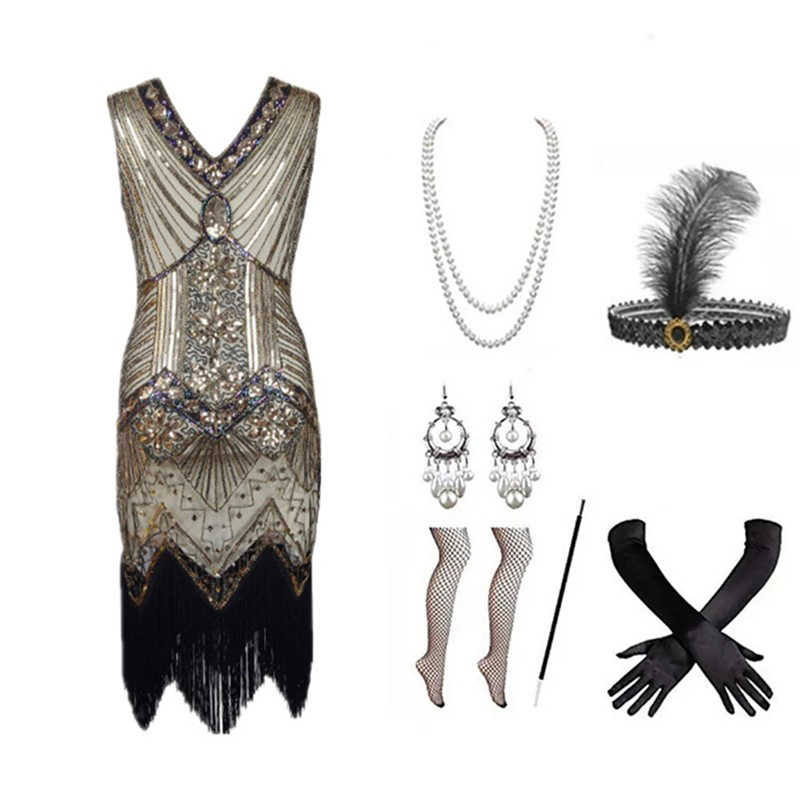Vrouwen jaren 1920 Flapper-jur - Women Accessories Jewelry recensie en prijs