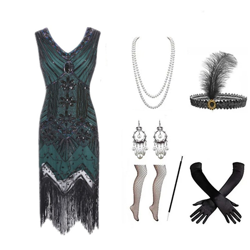 Vrouwen jaren 1920 Flapper-jur - Women Accessories Jewelry recensie en prijs
