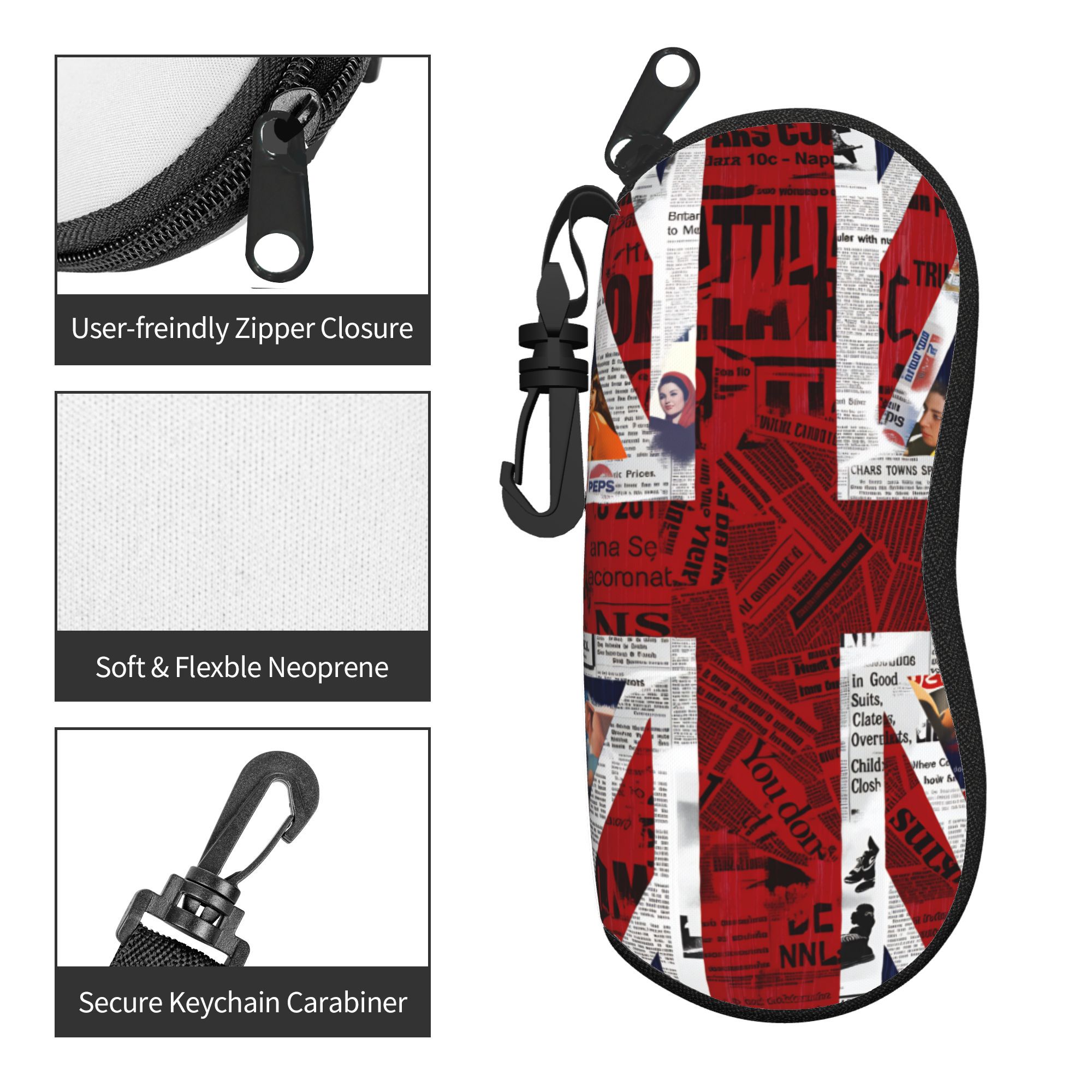 Britse vlag UK brillenkoker op - Women'S Accessories Uk recensie en prijs