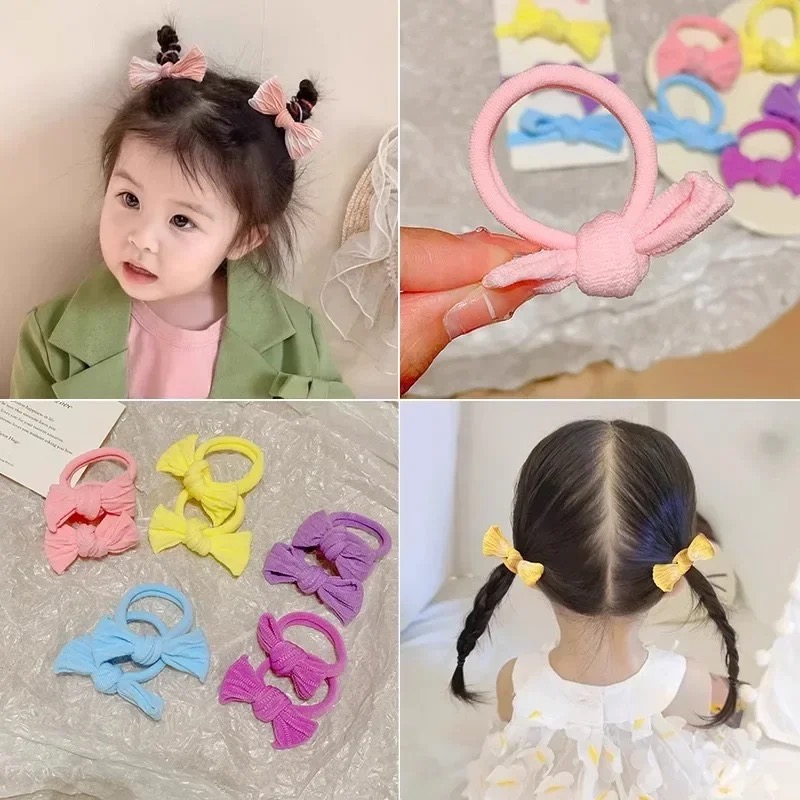 5 stks/set Leuke Strik Effen K - Scrunchie Satin Set recensie en prijs