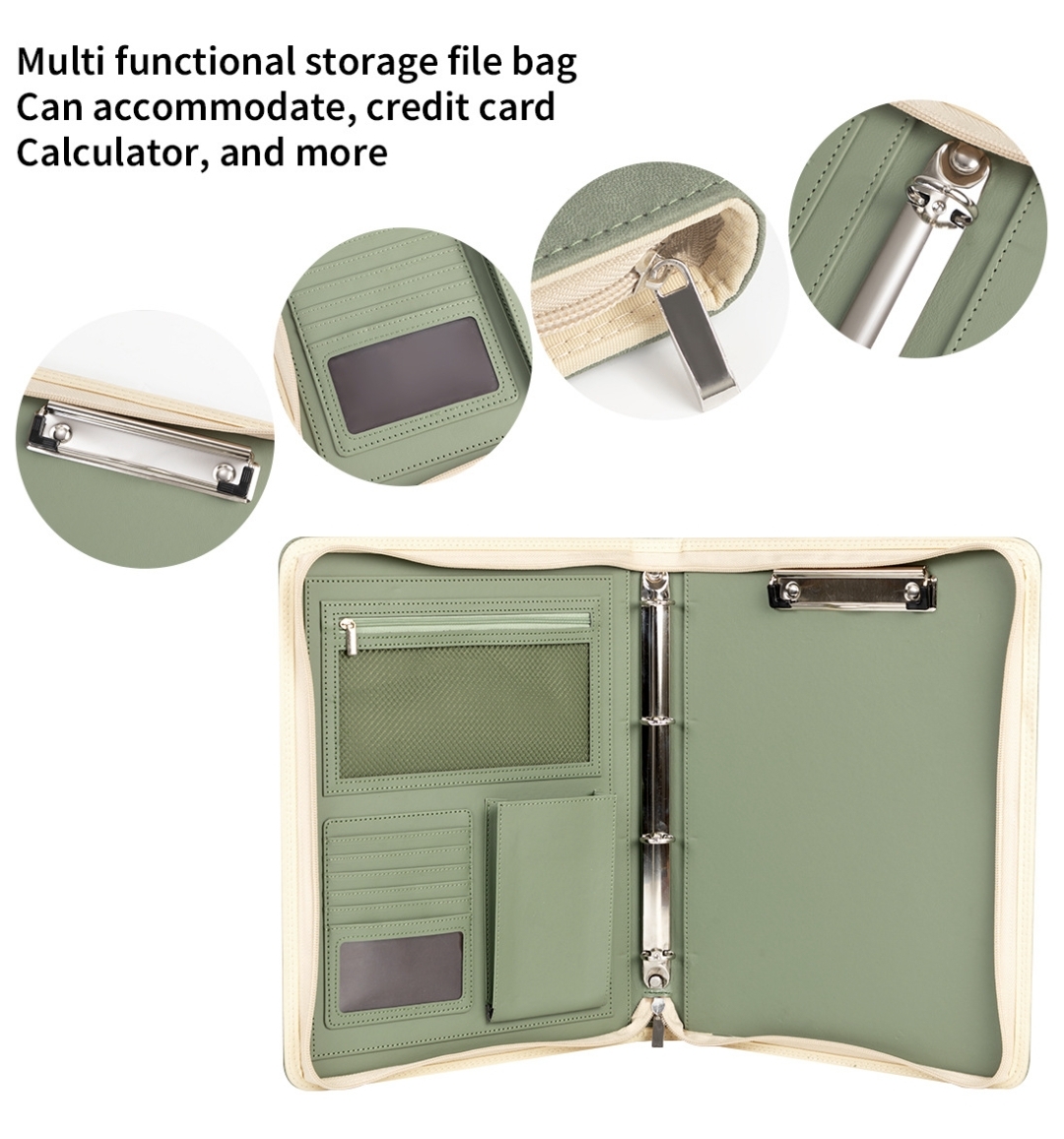 Nieuwe A4 Padfolio-map met rit - Women Accessories Online recensie en prijs