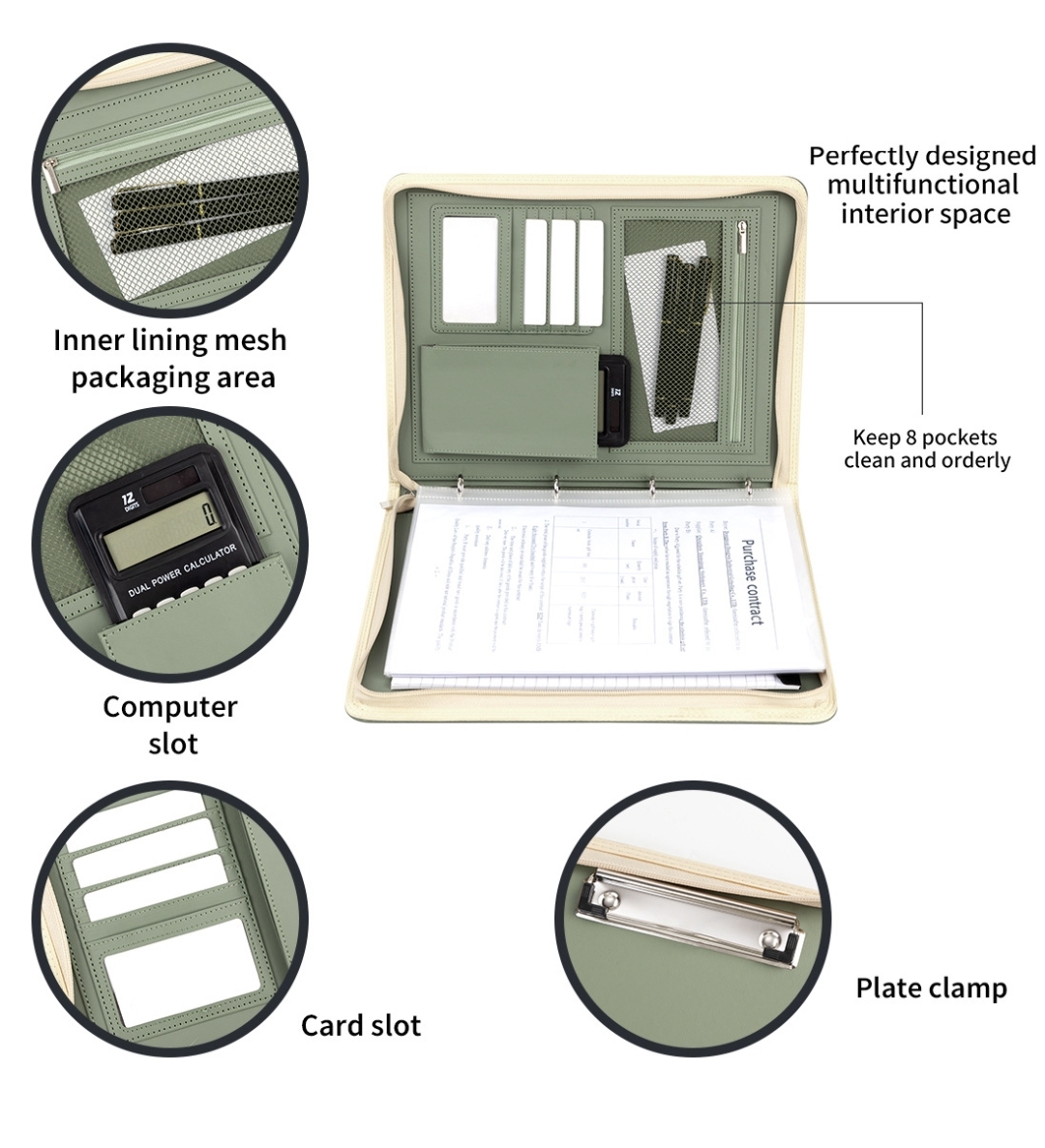 Nieuwe A4 Padfolio-map met rit - Women Accessories Online recensie en prijs