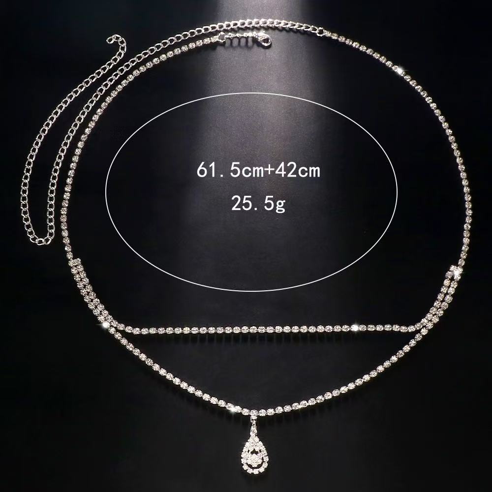 Luxe strass dubbele ketting wa - Women Accessories Dropshipping recensie en prijs