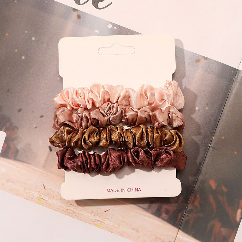 4 Stuks Pure Zijde Skinnies Kl - Scrunchie Satin Set recensie en prijs