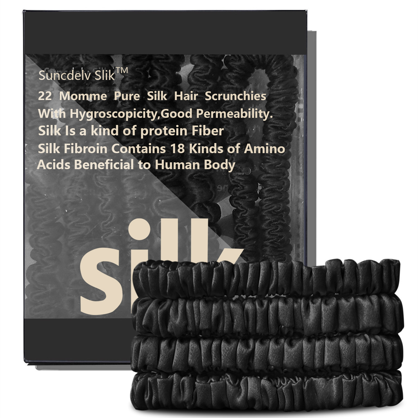 4 Stuks Set 100% Zijde Scrunch - Scrunchie Satin Set recensie en prijs