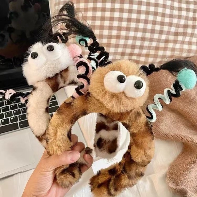 Leuke pluizige monster-oog haa - Women Accessories Online recensie en prijs