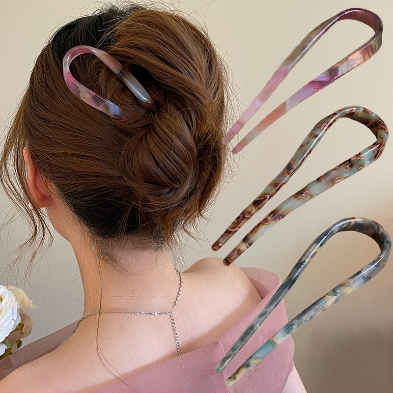 U-vormige haarstokjes Acetaat  - Women Knight Accessories recensie en prijs