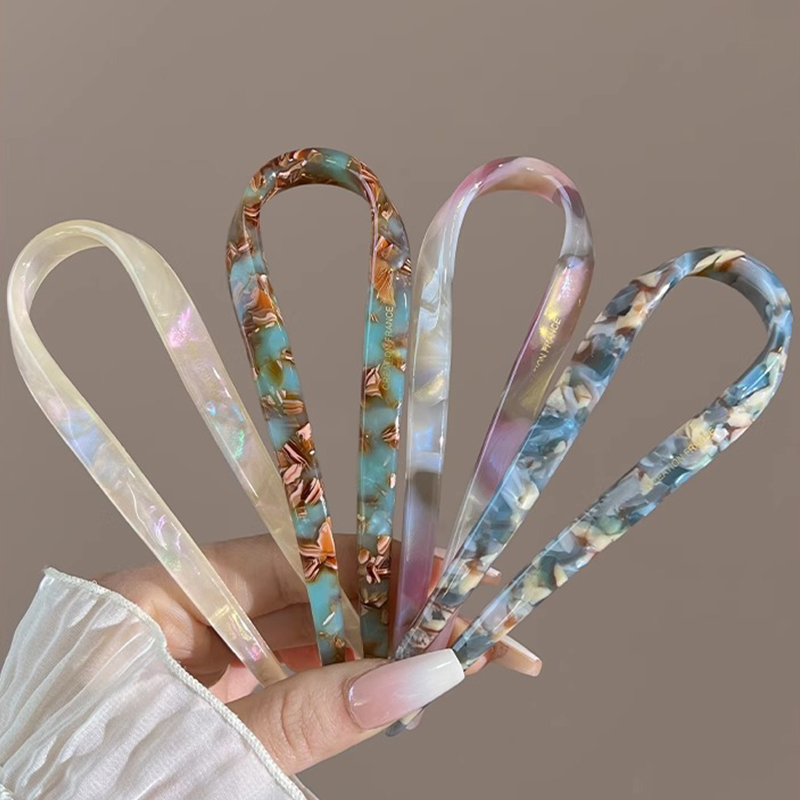 U-vormige haarstokjes Acetaat  - Women Knight Accessories recensie en prijs