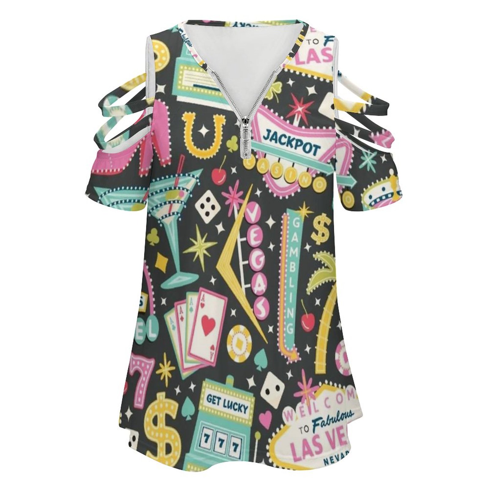 Viva Las Vegas Dames T-shirt Z - Women Accessories Vector recensie en prijs