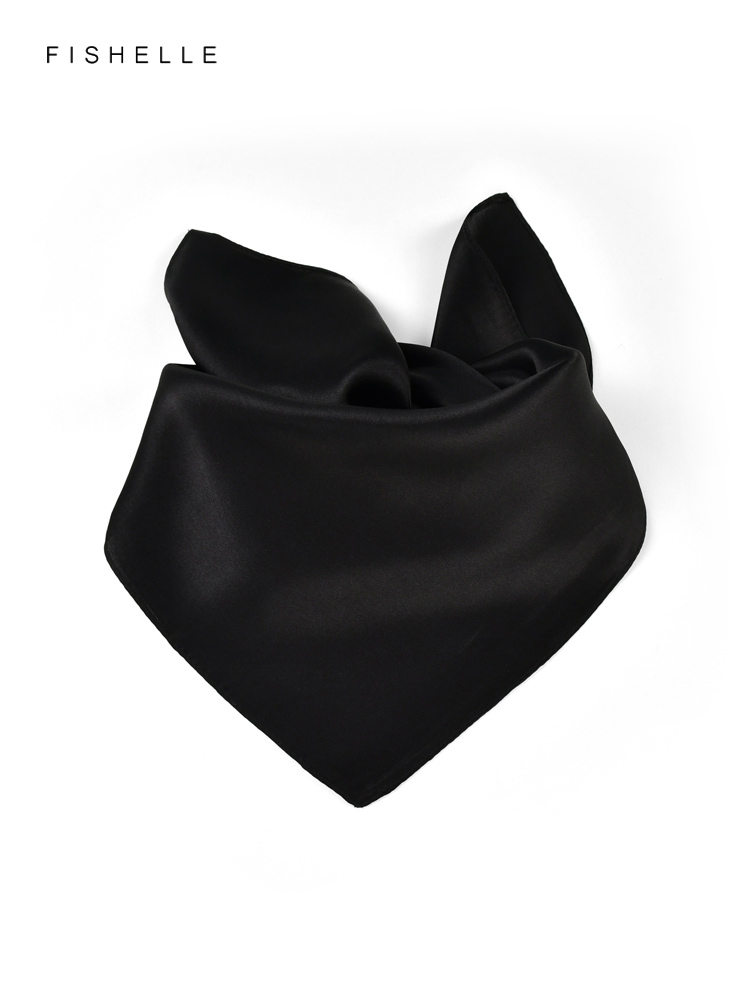 Effen Kleur Zwart Pure Zijde S - Silk Scarf Square recensie en prijs