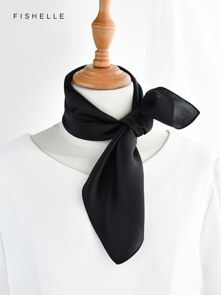 Effen Kleur Zwart Pure Zijde S - Silk Scarf Square recensie en prijs