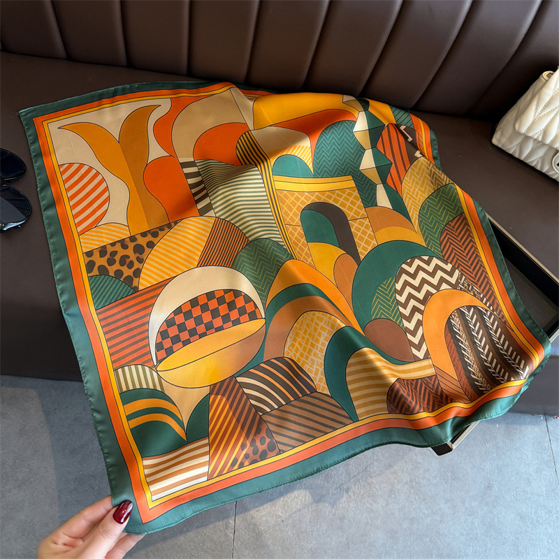 2026 Nieuwe Geometrie Print Zi - Silk Scarf Square recensie en prijs
