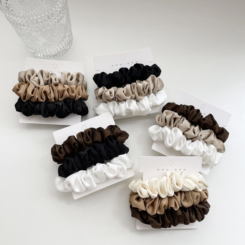 3 Stks/set Satin Hair Scrunchi - Scrunchie Satin Set recensie en prijs
