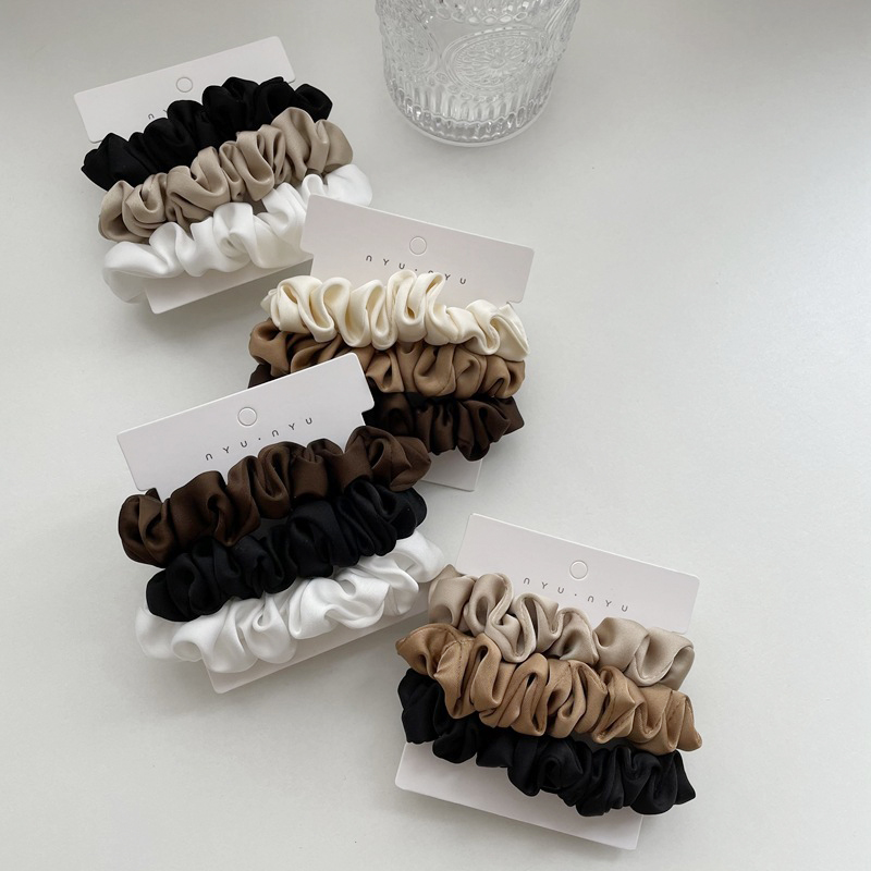 3 Stks/set Satin Hair Scrunchi - Scrunchie Satin Set recensie en prijs