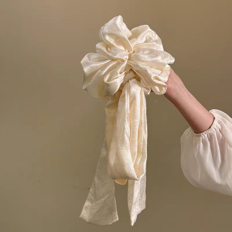 Franse vintage strik haarbande - Scrunchie Satin Set recensie en prijs